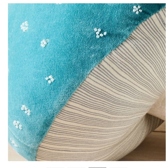 John Derian Target Beaded Velvet Mushroom Pillow - Picture 2 of 3